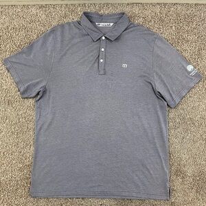 Travis Mathew Men’s 2XL Golf Polo Shirt Grayish Purple Wailea Blue Maui, Hawaii